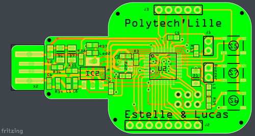 PCB Clé finale